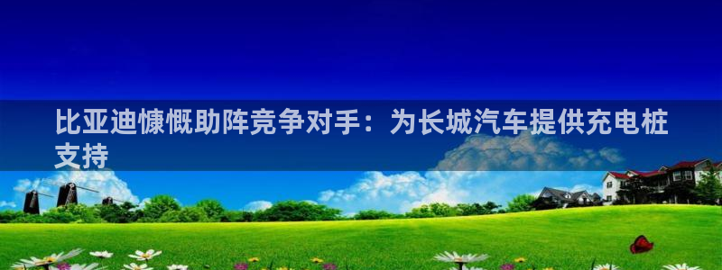 威廉希尔不开盘的比赛：比亚迪慷慨助阵竞争对手：为长城汽车提供充电桩
支持
