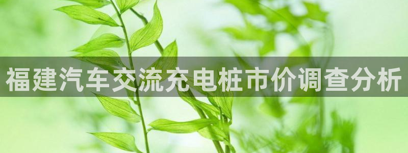 威廉希尔和interwetten：福建汽车交流充电桩市价调查分析