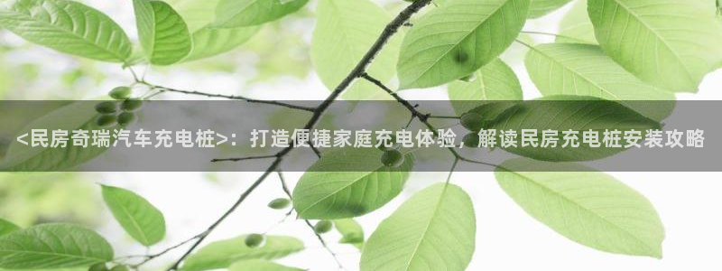 威廉希尔亚盘特点：<民房奇瑞汽车充电桩>